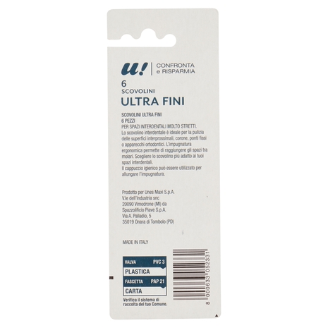 6 Scovolini Ultra Fini U! Confronta e Risparmia